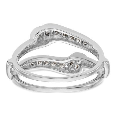 14K White Gold 1/3 ct tw Diamond Guard Ring – view 5
