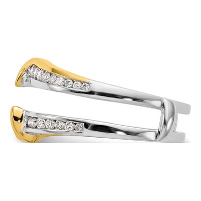 14K Two-Tone Gold 1/2 ct tw Diamond Guard Ring – view 3