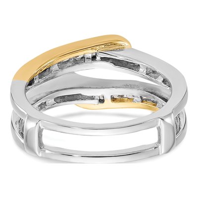 14K Two-Tone Gold 1/2 ct tw Diamond Guard Ring – view 5