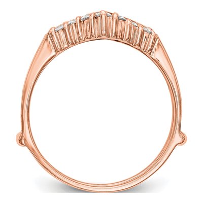 14K Rose Gold 0.35 ct tw Diamond Guard Ring – view 2