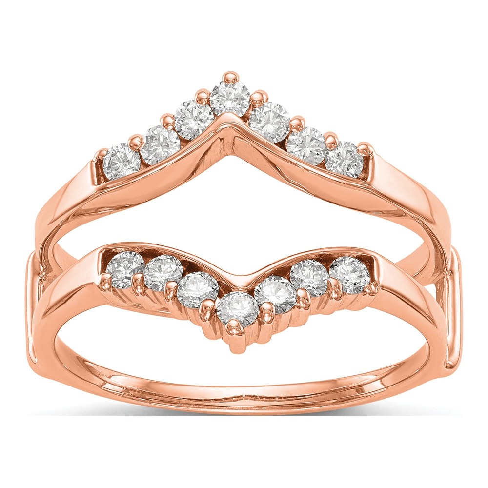 14K Rose Gold 0.35 ct tw Diamond Guard Ring