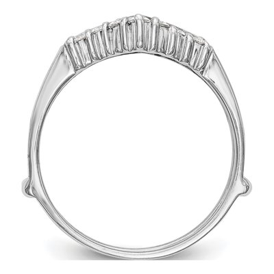 14K White Gold 1/3 ct tw Diamond Guard Ring – view 3