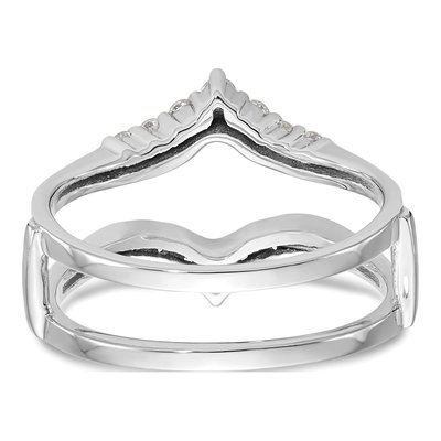 14K White Gold 1/3 ct tw Diamond Guard Ring – view 6