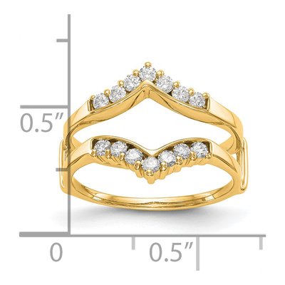 14K Yellow Gold 0.35 ct tw Diamond Guard Ring – view 3