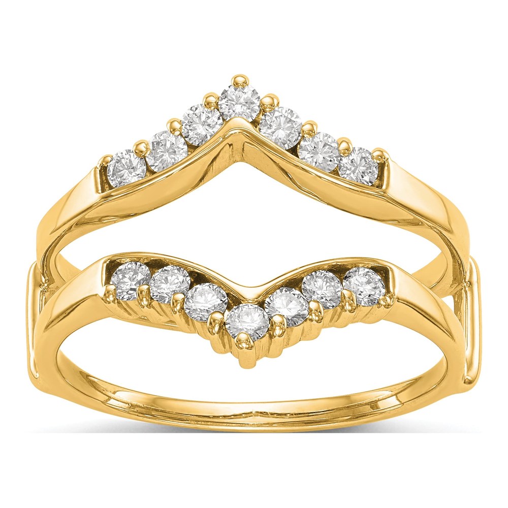 14K Yellow Gold 0.35 ct tw Diamond Guard Ring
