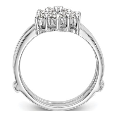 14K White Gold 1/3 ct tw Lab-Grown Diamond Guard Ring – view 3
