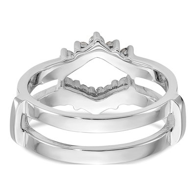 14K White Gold 1/3 ct tw Lab-Grown Diamond Guard Ring – view 7