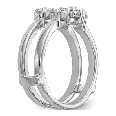 14K White Gold 1/3 ct tw Lab-Grown Diamond Guard Ring – view 8