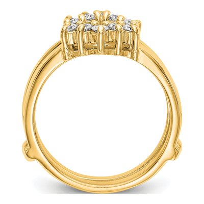 14K Yellow Gold 1/3 ct tw Lab-Grown Diamond Guard Ring – view 3