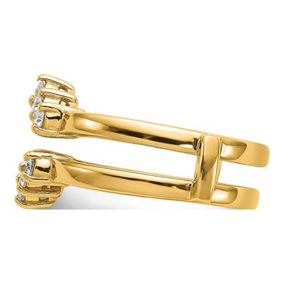14K Yellow Gold 1/3 ct tw Lab-Grown Diamond Guard Ring – view 4