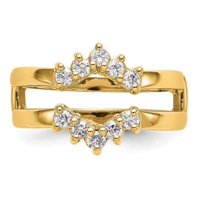 14K Yellow Gold 1/3 ct tw Lab-Grown Diamond Guard Ring – view 6