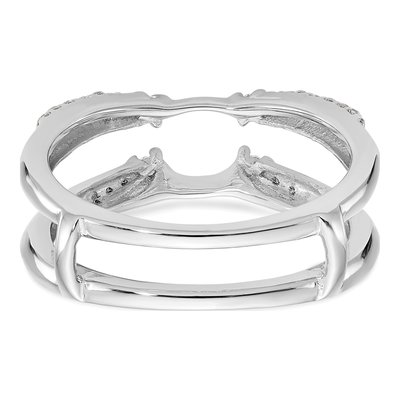 14K White Gold 1/4 ct tw Diamond Guard Ring – view 5