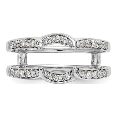 14K White Gold 1/3 ct tw Diamond Guard Ring – view 5