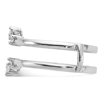 14K White Gold 1/5 ct tw Lab-Grown Diamond Guard Ring – view 4