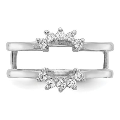 14K White Gold 1/5 ct tw Lab-Grown Diamond Guard Ring – view 5