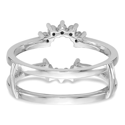 14K White Gold 1/5 ct tw Lab-Grown Diamond Guard Ring – view 6
