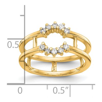 14K Yellow Gold 0.23 ct tw Diamond Guard Ring – view 3