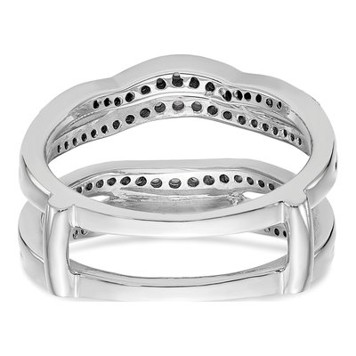 14K White Gold 1/2 ct tw Diamond Guard Ring – view 5