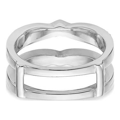 14K White Gold 1/2 ct tw Diamond Guard Ring – view 5