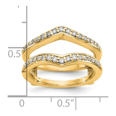 14K Yellow Gold 0.47 ct tw Diamond Guard Ring – view 4