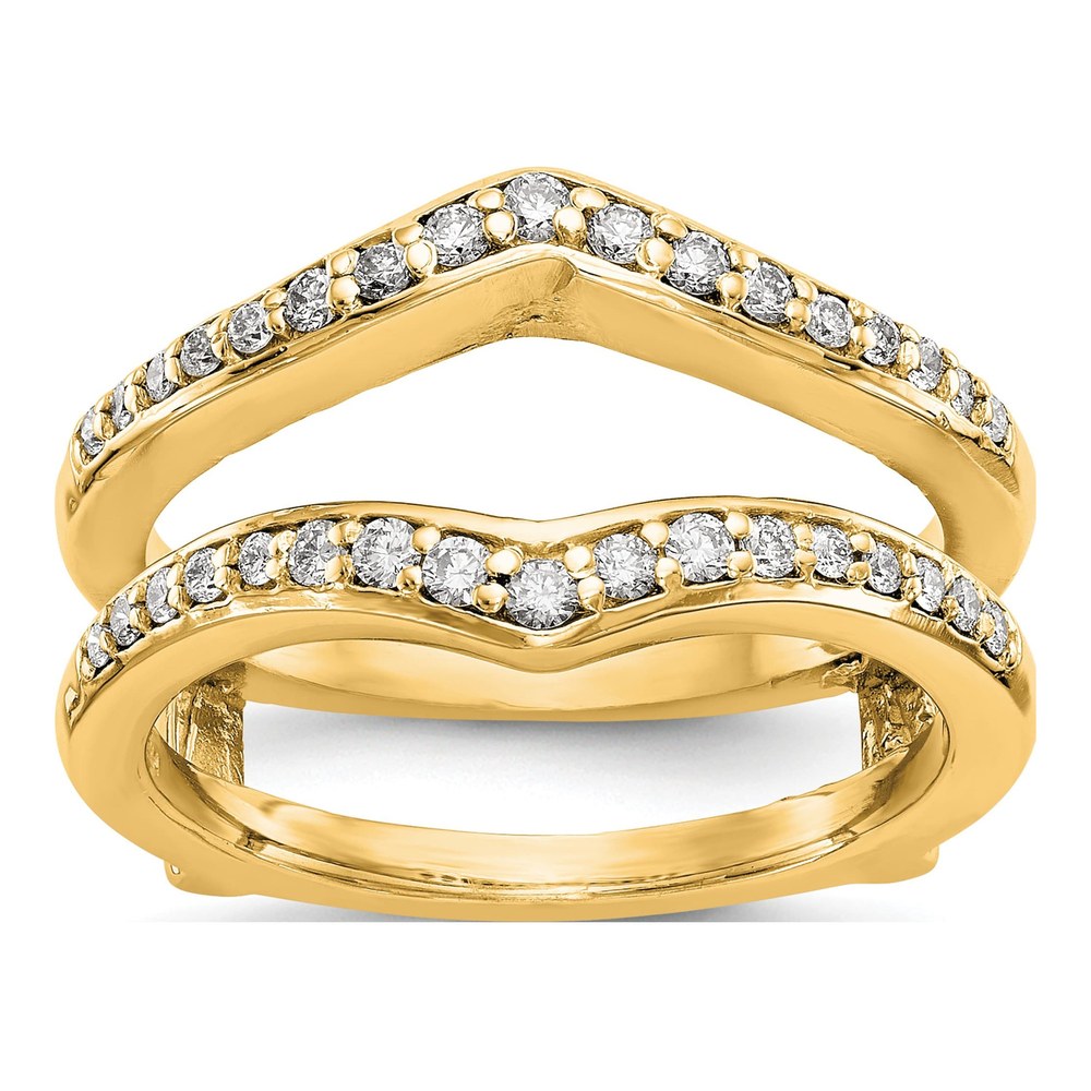 14K Yellow Gold 0.47 ct tw Diamond Guard Ring
