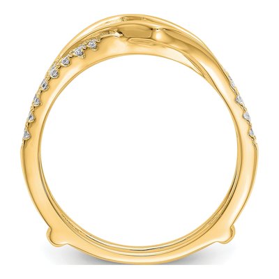 14K Yellow Gold 1/3 ct tw Diamond Guard Ring – view 2