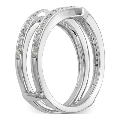 14K White Gold 1/3 ct tw Diamond Guard Ring – view 6