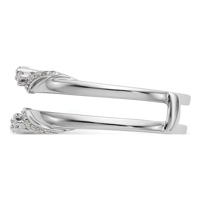 14K White Gold Diamond Ring Guard, 0.2 ct, Size 7 – view 5