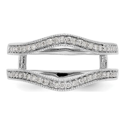 14K White Gold 1/4 ct tw Diamond Guard Ring – view 5