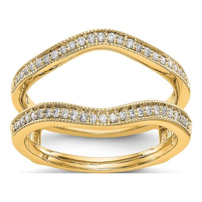 14K Yellow Gold 0.24 ct tw Diamond Guard Ring