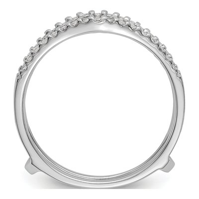 14K White Gold Lab-Grown Diamond Ring Guard – view 2