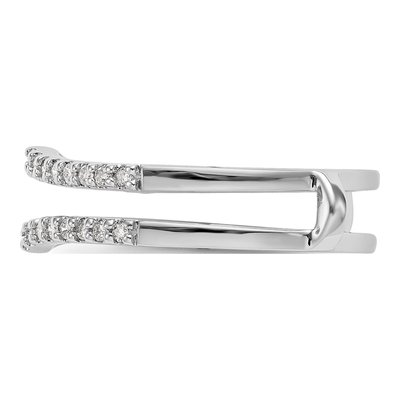 14K White Gold Lab-Grown Diamond Ring Guard – view 3