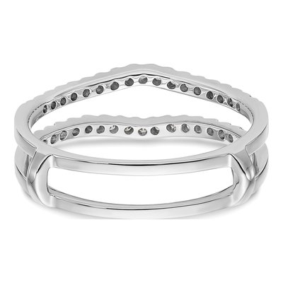 14K White Gold Lab-Grown Diamond Ring Guard – view 5