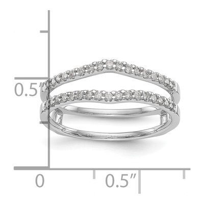 14K White Gold Lab-Grown Diamond Ring Guard – view 7
