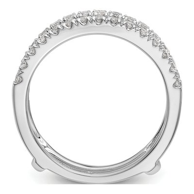 18K White Gold Guard Ring Mounting – view 3