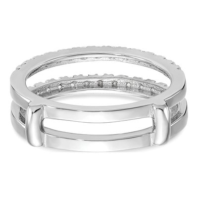 18K White Gold Guard Ring Mounting – view 6