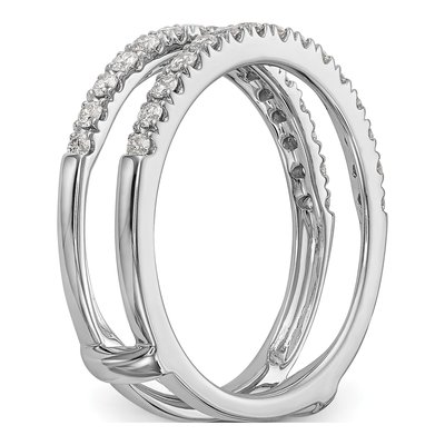 18K White Gold Guard Ring Mounting – view 7