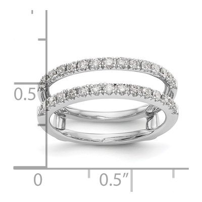 18K White Gold Guard Ring Mounting – view 8