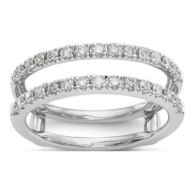 18K White Gold Guard Ring Mounting