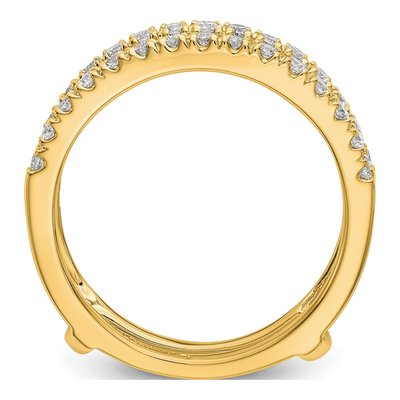 14K Yellow Gold 1/2 ct tw Lab-Grown Diamond Guard Ring – view 4