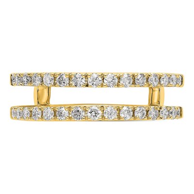 14K Yellow Gold 1/2 ct tw Lab-Grown Diamond Guard Ring – view 6