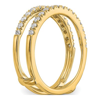 14K Yellow Gold 1/2 ct tw Lab-Grown Diamond Guard Ring – view 8