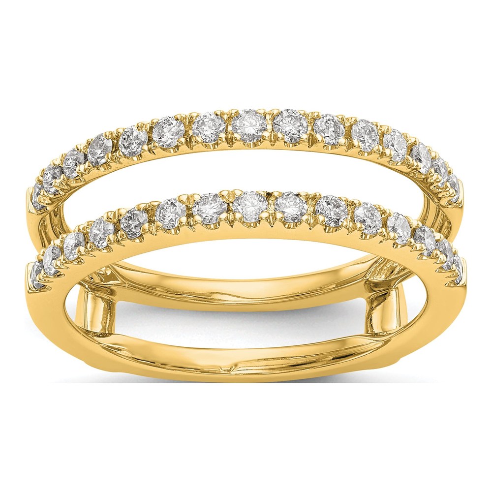 14K Yellow Gold 1/2 ct tw Lab-Grown Diamond Guard Ring