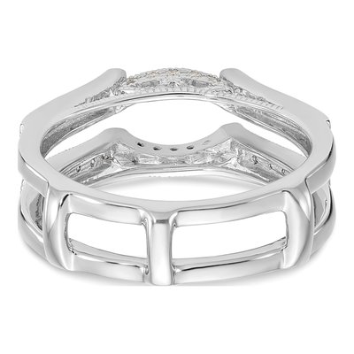 14K White Gold 1/3 ct tw Diamond Guard Ring – view 6