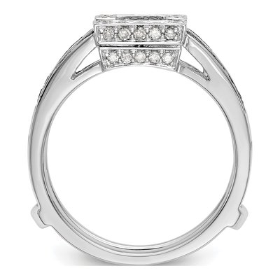 14K White Gold 0.43 ct tw Diamond Guard Ring – view 2