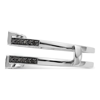 14K White Gold 0.43 ct tw Diamond Guard Ring – view 3