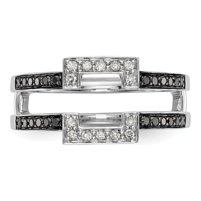 14K White Gold 0.43 ct tw Diamond Guard Ring – view 4