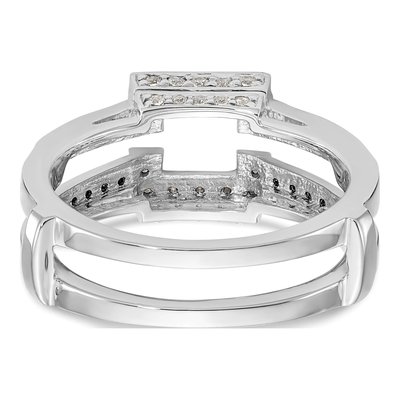 14K White Gold 0.43 ct tw Diamond Guard Ring – view 5