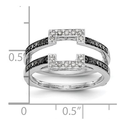 14K White Gold 0.43 ct tw Diamond Guard Ring – view 7