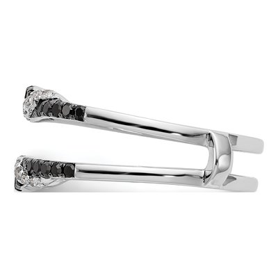 14K White Gold 1/3 ct tw Diamond Guard Ring – view 4